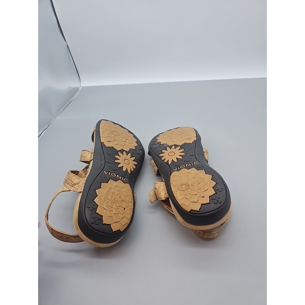 Vionic Womens Amber TVW1275 Brown Adjustable Strap Slingback Sandals Size 10 - Picture 4 of 7